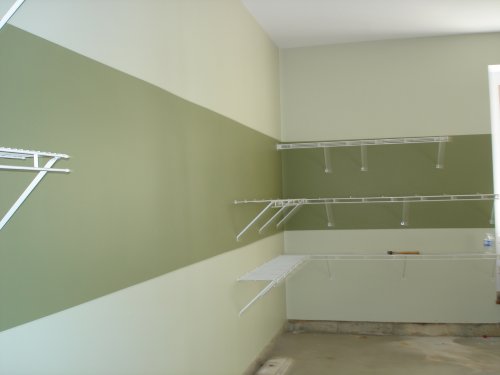 Horizontal Striping interior painting