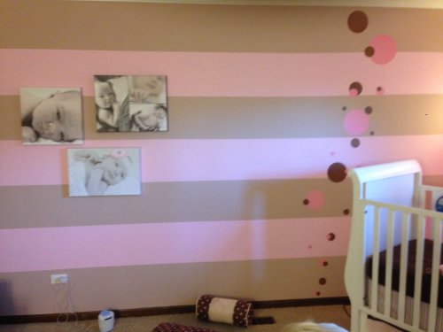 Striping wall art ideas