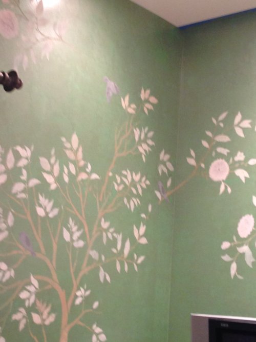 Stenciling wall art ideas