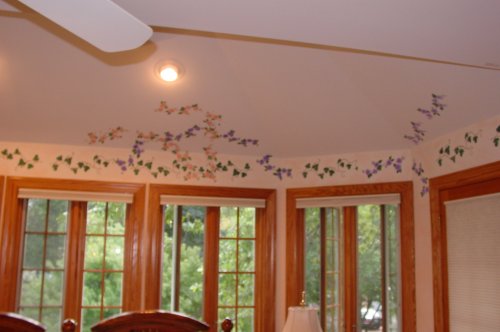 Stenciling amazing interior wall design